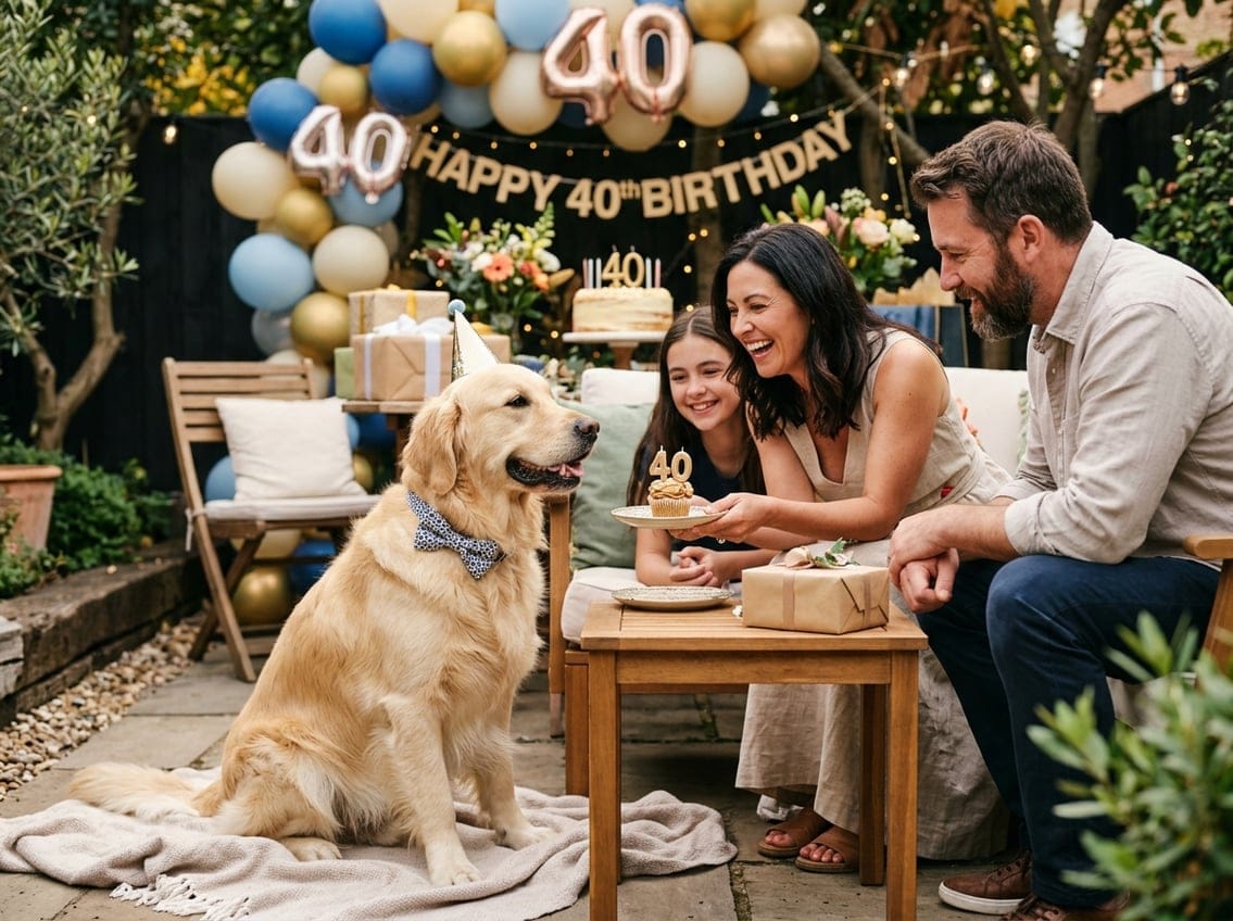 Når hunden også skal forkæles på 40 års dagen